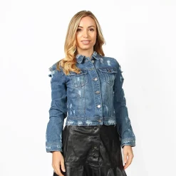 BACHATA - GIUBBINO JEANS BLU MEDIO