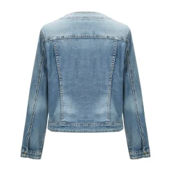 BACHATA - GIUBBINO JEANS DA DONNA CON PERLE E STRASS