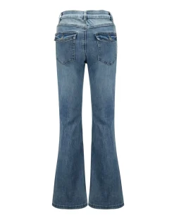 BACHATA - Jeans a zampa denim blu medio