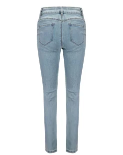 BACHATA - JEANS SKINNY PUSH UP DENIM CHIARO CON STRASS
