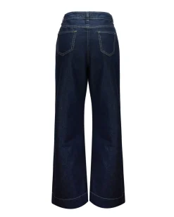 BACHATA - Jeans wide leg blu scuro