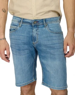 BERMUDA JEANS 5 TASCHE CHIARO
