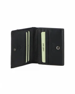BIAGIOTTI - Portafoglio blu in VERA PELLE da uomo con protezione RFID