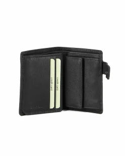 BIAGIOTTI - Portafoglio da uomo nero in VERA PELLE con RFID