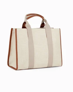BORSA A MANO IN TELA C/CHARM+FOULARD