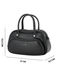 BORSA A MANO 2MAN. C/2ZIP+SCOMP. FRONT.