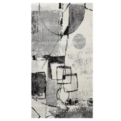 BOYTEKS –  Tappeto Milano grigio con disegno astratto 133x190 cm