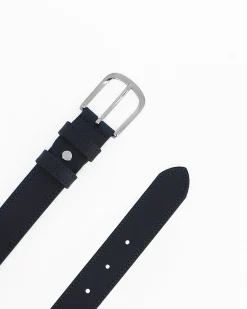 BREZZA DI MARE - Cinta ragazzo blu in VERA PELLE, MADE IN ITALY