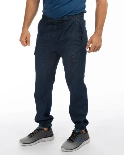 BREZZA DI MARE - UOMO PANTALONE DENIM CON TASCONI