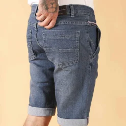 BREZZA DI - UOMO BERMUDA JEANS STRETCH
