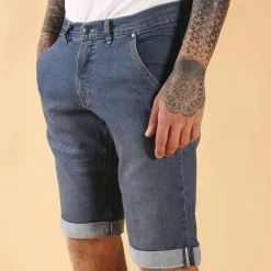 BREZZA DI - UOMO BERMUDA JEANS STRETCH