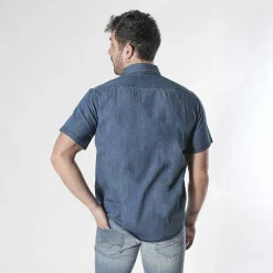 BREZZA DI - UOMO CAMICIA MANICA CORTA DENIM