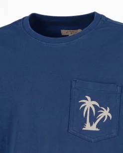BROKER'S - Tshirt mezza manica con taschino e stampa