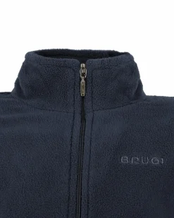 BRUGI - MICROPILE BLU MEZZA ZIP PER RAGAZZI
