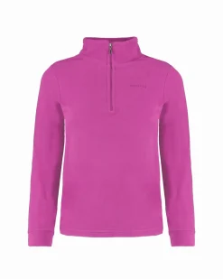 BRUGI - MICROPILE ROSA CICLAMINO MEZZA ZIP PER RAGAZZI