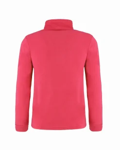 BRUGI - MICROPILE ROSA FLUO MEZZA ZIP PER RAGAZZI