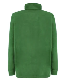 BRUGI - MICROPILE VERDE DA UOMO MEZZA ZIP, 9GYT-T154_706