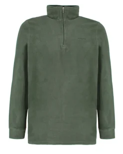 BRUGI - MICROPILE VERDE FORESTA DA UOMO MEZZA ZIP
