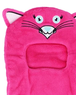 BRUGI - Passamontagna gatto fucsia da bambina in pile