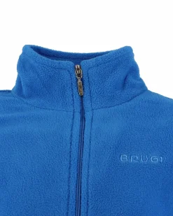 BRUGI - Pile da ragazzo blu con mezza zip frontale