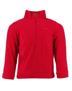BRUGI - Pile da ragazzo rosso con mezza zip frontale