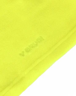 BRUGI - Scaldacollo in pile da uomo giallo con coulisse regolabile