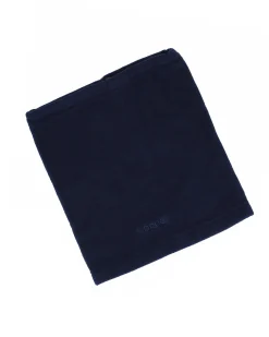 BRUGI - Scaldacollo in pile da uomo blu scuro con coulisse regolabile