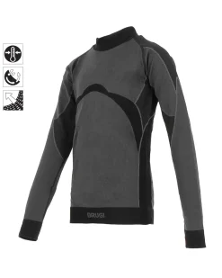 BRUGI - T-SHIRT ML INTIMO TERMICO JR BOY BLACK