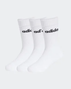 CALZE LIN KIDS CRW 3PP WHITE-WHITE-WHITE