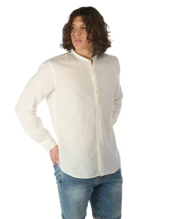 CAMICIA MANICA LUNGA MISTO LINO
