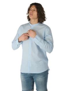 CAMICIA MANICA LUNGA MISTO LINO