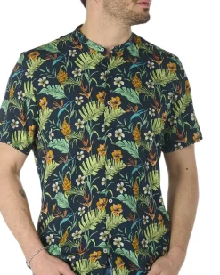 CAMICIA MEZZA MANICA COLLO COREANO