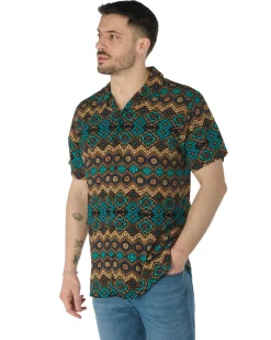 CAMICIA MEZZA MANICA COLLO SCIALLATO