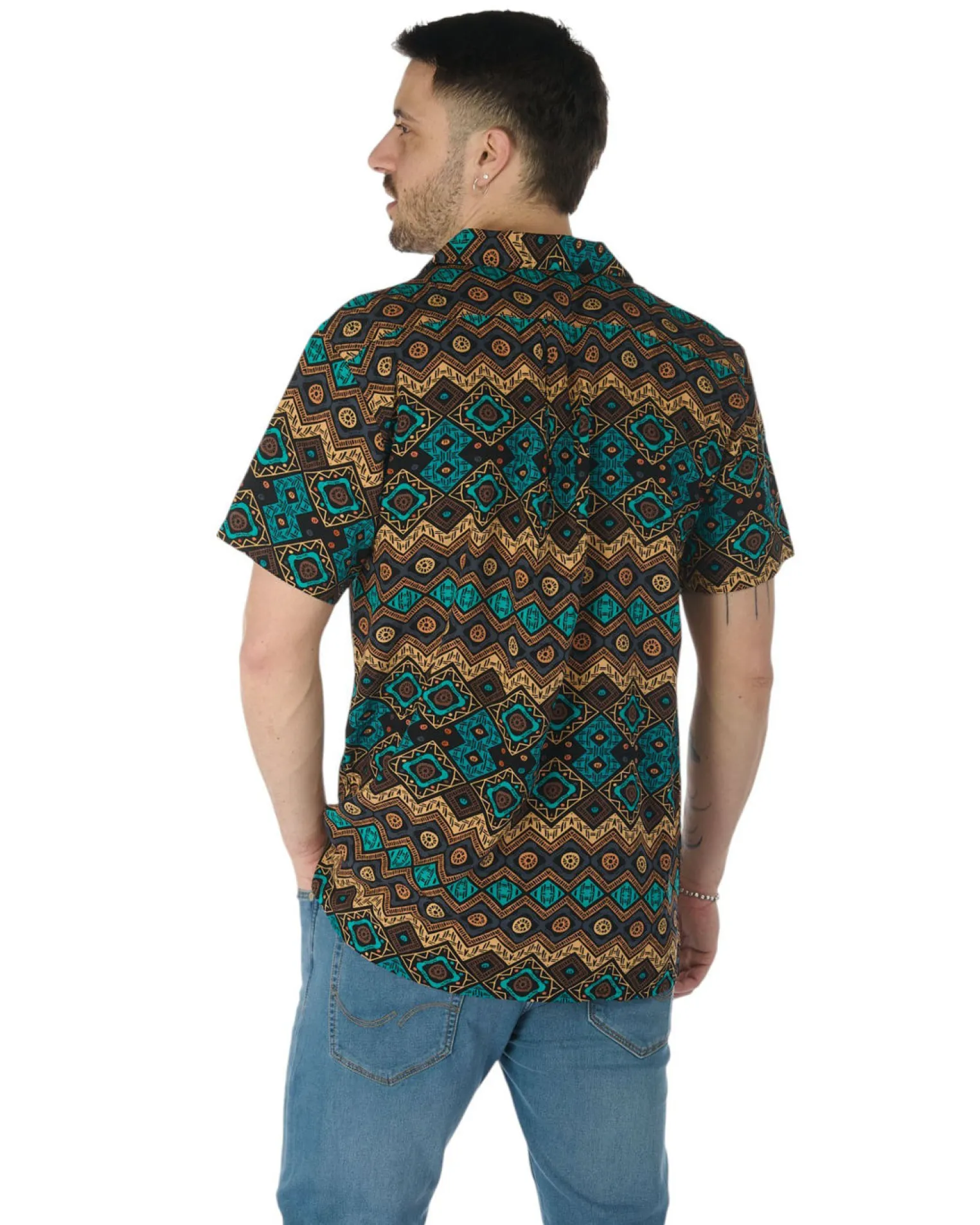 CAMICIA MEZZA MANICA COLLO SCIALLATO