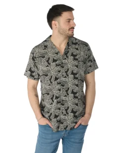 CAMICIA MEZZA MANICA COLLO SCIALLATO