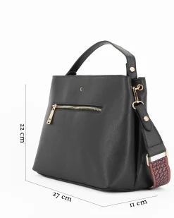 CARRERA - Borsa nera con un manico