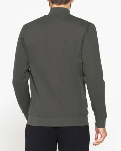 CARRERA - FELPA FULL ZIP GRIGIO IN PIQUET DA UOMO