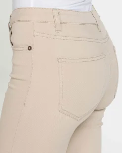 CARRERA - LEGG-JEANS BEIGE DONNA 5 tasche con zip