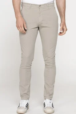 CARRERA - PANTALONE BEIGE COTONE TASCA AMERICA SLIM FIT