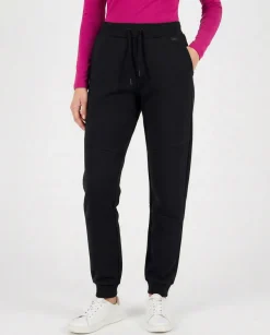 CARRERA - Pantalone in tessuto felpato nero da donna