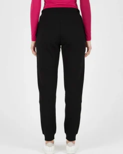CARRERA - Pantalone in tessuto felpato nero da donna