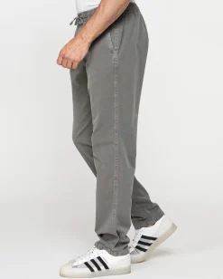 CARRERA - PANTALONE JOGGER GRIGIO CHIARO DA UOMO CON TASCA AMERICA ELASTICIZZATO
