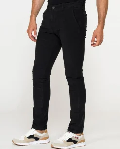 CARRERA - PANTALONE NERO DA UOMO IN FUSTAGNO STRETCH