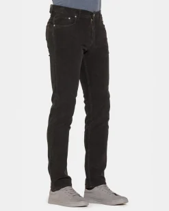 CARRERA - PANTALONE NERO 5TASCHE IN VELLUTO 1000 RIGHE STRETCH
