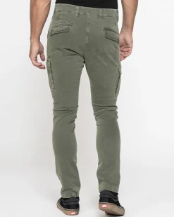 CARRERA - PANTALONE VERDE DA UOMO CON TASCHE LATERALI
