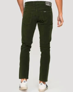 CARRERA - PANTALONE VERDE IN VELLUTO 1000r STRETCH