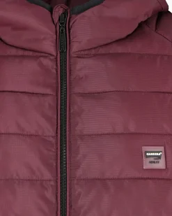 CARRERA - PIUMINO UOMO BORDEAUX ULTRALEGGERO IN RIPSTOP CON CAPPUCCIO