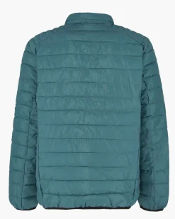 CARRERA - PIUMINO UOMO TURCHESE ULTRALEGGERO IN RIPSTOP COLLO COREANO
