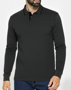 CARRERA - POLO DA UOMO IN JERSEY INTERLOCK GRIGIO