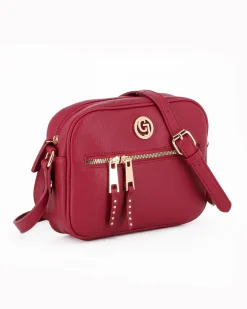 CARRERA - Tracollina rossa con logo e tasca frontale